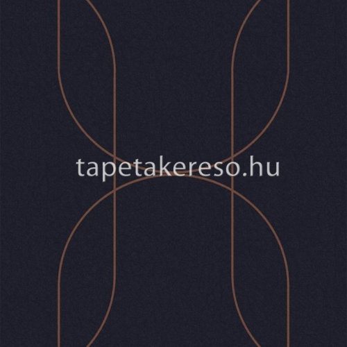 Graham & Brown Pioneer vlies anyagú kék, bronz színű geometriai modern tapéta