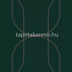   Graham & Brown Pioneer vlies anyagú zöld, bronz színű geometriai modern tapéta
