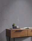 Graham & Brown Pioneer vlies anyagú szürke, bronz színű geometriai modern tapéta