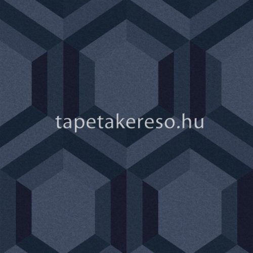 Graham & Brown Pioneer vlies anyagú kék színű geometriai modern tapéta
