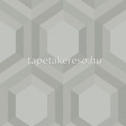   Graham & Brown Pioneer vlies anyagú fehér, szürke színű geometriai modern tapéta