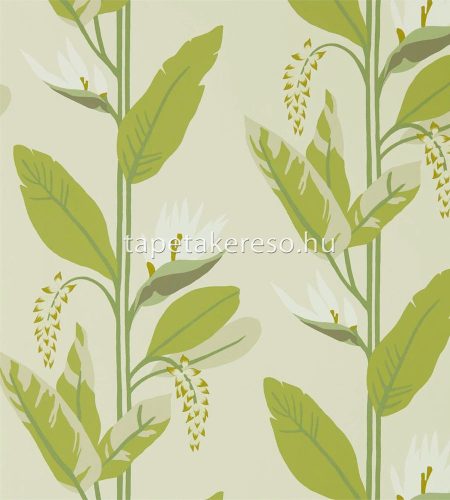 Harlequin Mirador vlies anyagú beige, fehér, zöld, barna színű növényes modern tapéta