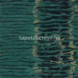   Harlequin Anthology 7 papír, vinyl anyagú zöld, kék, arany színű csíkos, hullámos, foltos modern tapéta