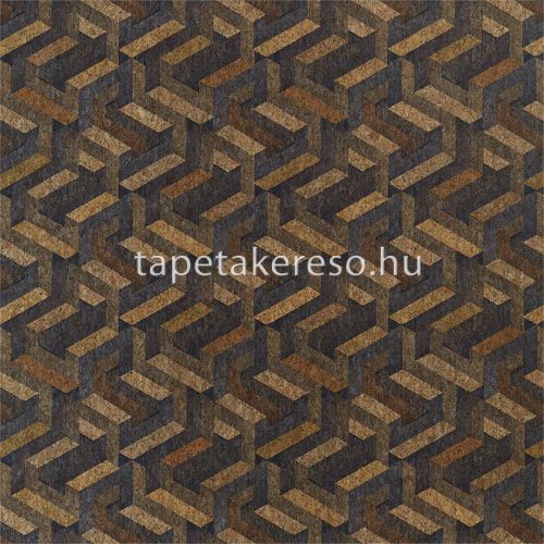 Harlequin Anthology 7 vlies anyagú barna, lila, fekete színű 3d, geometriai modern tapéta