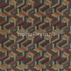   Harlequin Anthology 7 vlies anyagú terrakotta, kék, barna, zöld színű 3d, geometriai modern tapéta