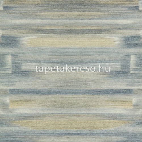Harlequin Anthology 7 papír, vinyl anyagú arany, kék, beige színű textilhatású, csíkos modern tapéta