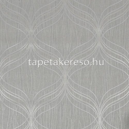 Graham & Brown Opulence vlies, vinyl anyagú szürke, arany színű hullámos, gyűrt modern tapéta