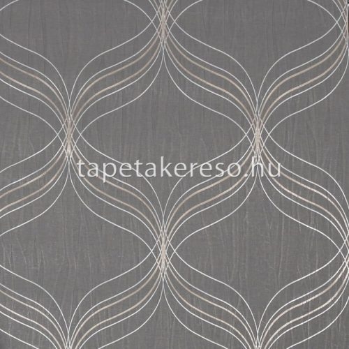 Graham & Brown Opulence vlies, vinyl anyagú szürke, bronz színű hullámos, gyűrt modern tapéta