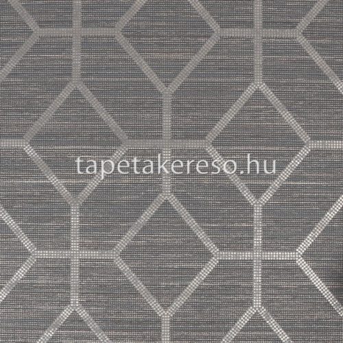 Graham & Brown Opulence vlies, vinyl anyagú szürke, bronz színű geometriai, szövethatású modern tapéta