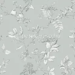  Graham & Brown Laura Ashley vol.1 vlies anyagú türkiz, fehér színű madaras, ágas romantikus tapéta