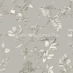   Graham & Brown Laura Ashley vol.1 vlies anyagú szürke, fehér színű madaras, ágas romantikus tapéta