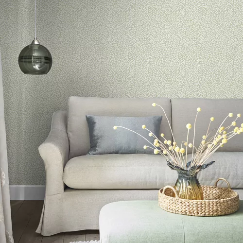 Graham & Brown Laura Ashley vol.1 vlies anyagú fehér, zöld színű leveles romantikus tapéta