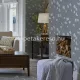 Graham & Brown Laura Ashley vol.1 vlies anyagú szürke, fehér, kék színű ágas, virágos romantikus tapéta