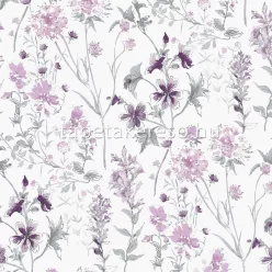  Graham & Brown Laura Ashley vol.1 vlies anyagú szürke, lila, rózsaszín színű virágos romantikus tapéta