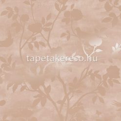   Graham & Brown Laura Ashley vol.1 vlies anyagú barack, gyöngyház színű madaras, virágos romantikus tapéta