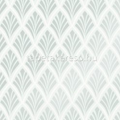   Graham & Brown Laura Ashley vol.1 vlies anyagú türkiz, fehér színű art deco romantikus tapéta