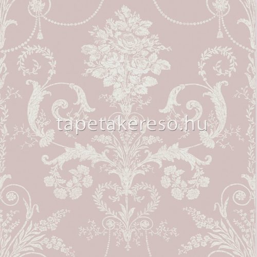 Graham & Brown Laura Ashley vol.1 vlies anyagú rózsaszín, fehér színű indamintás romantikus tapéta