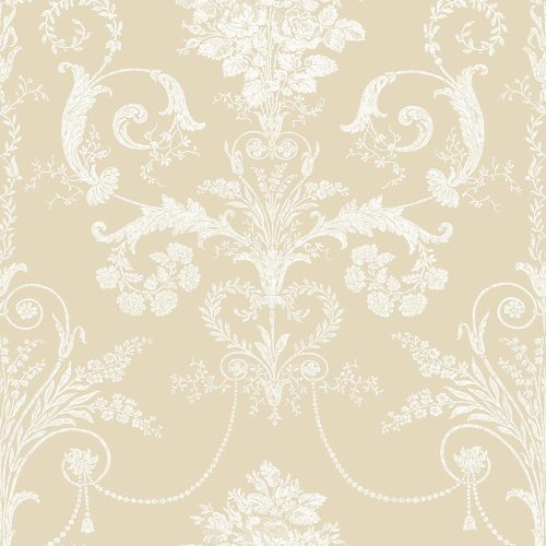 Graham & Brown Laura Ashley vol.1 vlies anyagú beige, fehér színű indamintás romantikus tapéta