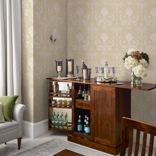Graham & Brown Laura Ashley vol.1 vlies anyagú beige, fehér színű indamintás romantikus tapéta