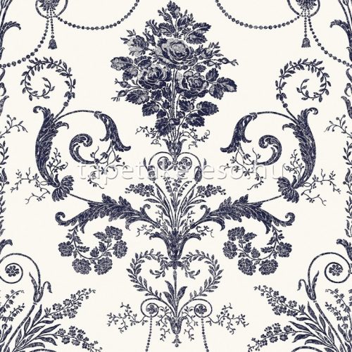 Graham & Brown Laura Ashley vol.1 vlies anyagú kék, fehér színű indamintás romantikus tapéta