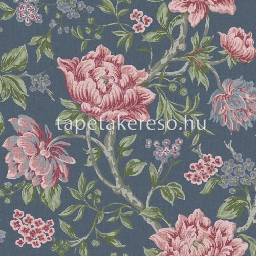 Graham & Brown Laura Ashley vol.1 vlies anyagú kék, zöld, rózsaszín színű virágos romantikus tapéta