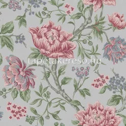   Graham & Brown Laura Ashley vol.1 vlies anyagú szürke, kék, zöld, rózsaszín színű virágos romantikus tapéta