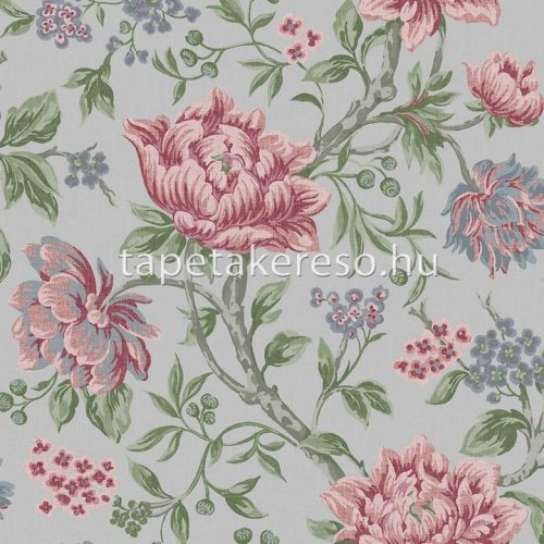 Graham & Brown Laura Ashley vol.1 vlies anyagú szürke, kék, zöld, rózsaszín színű virágos romantikus tapéta