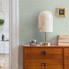 Graham & Brown Opulence vlies, vinyl anyagú zöld, beige színű vonalas, szövethatású modern tapéta
