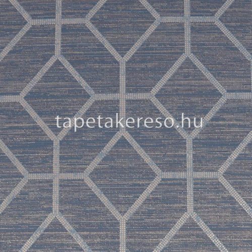 Graham & Brown Opulence vlies, vinyl anyagú kék, bronz színű geometriai, szövethatású modern tapéta