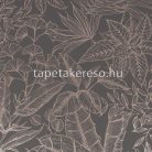 Graham & Brown Opulence vlies, vinyl anyagú barna, bronz, fémes színű leveles modern tapéta