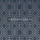 Graham & Brown Secret Garden vlies anyagú kék, rosegold színű geometriai modern, romantikus tapéta