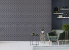 Graham & Brown Secret Garden vlies anyagú kék, rosegold színű geometriai modern, romantikus tapéta
