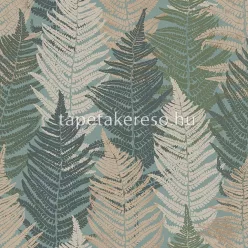   Boras Woodland vlies anyagú kék, beige, zöld színű leveles natural tapéta