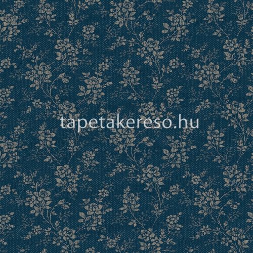 Boras Woodland vlies anyagú kék, beige színű virágos natural tapéta