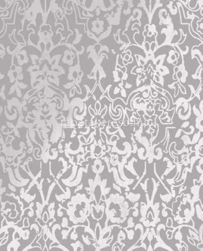 Graham & Brown Next vlies anyagú szürke, ezüst színű barokk modern tapéta