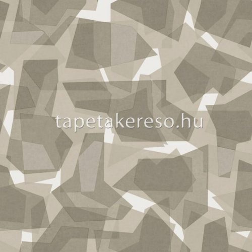 Midbec Elements vlies anyagú beige, barna, szürke színű geometriai industrial tapéta