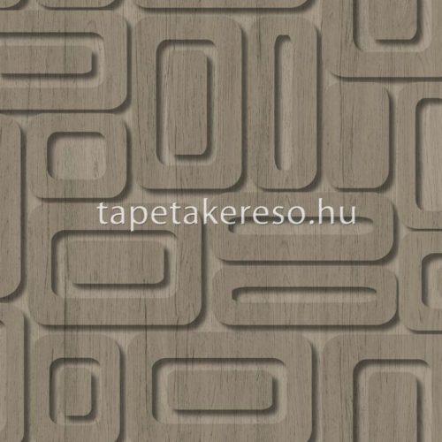 Midbec Elements vlies anyagú szürke, barna színű geometriai, famintás industrial tapéta