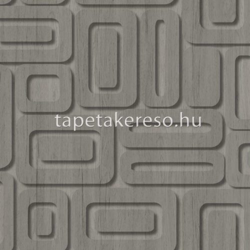 Midbec Elements vlies anyagú szürke színű geometriai, famintás industrial tapéta
