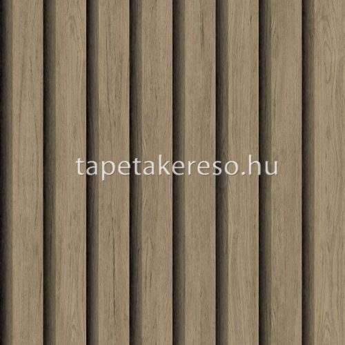 Midbec Elements vlies anyagú barna, szürke színű famintás industrial tapéta