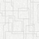 Adawall Octagon vlies, vinyl anyagú fehér, szürke, gyöngyház színű geometriai modern tapéta