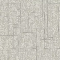   Adawall Octagon vlies, vinyl anyagú szürke, ezüst színű geometriai modern tapéta