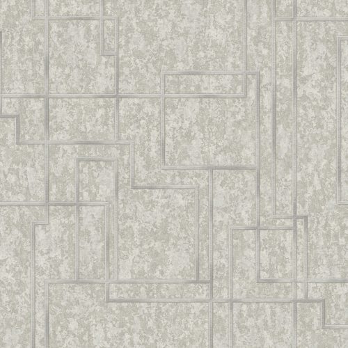 Adawall Octagon vlies, vinyl anyagú szürke, ezüst színű geometriai modern tapéta