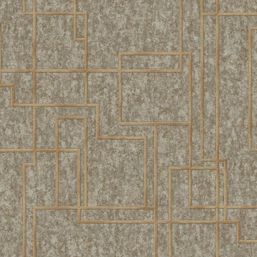 Adawall Octagon vlies, vinyl anyagú homok, arany színű geometriai modern tapéta