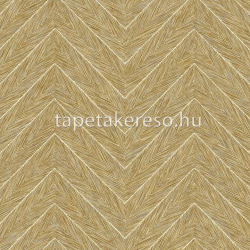 Adawall Octagon vlies, vinyl anyagú arany, barna színű chevron, zig-zag modern tapéta