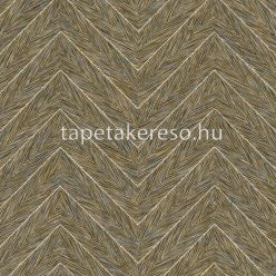  Adawall Octagon vlies, vinyl anyagú arany, barna, kék színű chevron, zig-zag modern tapéta
