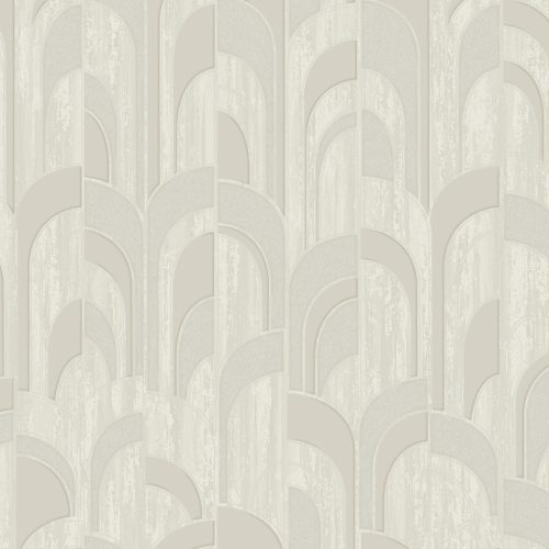 Adawall Octagon vlies, vinyl anyagú fehér, gyöngyház, szürke színű geometriai modern tapéta