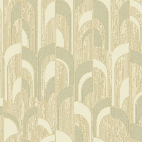 Adawall Octagon vlies, vinyl anyagú barna, gyöngyház, beige színű geometriai modern tapéta