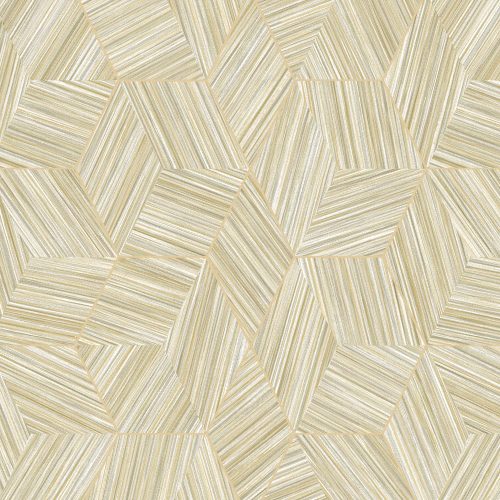 Adawall Octagon vlies, vinyl anyagú barna, szürke, gyöngyház színű vonalas, geometriai modern tapéta