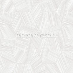   Adawall Octagon vlies, vinyl anyagú fehér, szürke, gyöngyház színű vonalas, geometriai modern tapéta
