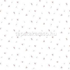   Parato Fiori Country 8 vlies anyagú fehér, rózsaszín, barna színű virágos romantikus tapéta